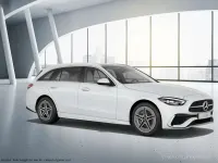 Gebraucht Mercedes C300 AMG line 258 PS (189 kW) 2023 Manufaktur opalithweiß bright Kombi