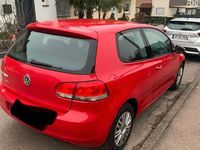 Gebraucht VW Golf VI Trendline 80 PS (58 kW) 2009 Rot Kleinwagen