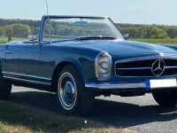 Gebraucht Mercedes 230 150 PS (110 kW) 1966 Blau Cabrio