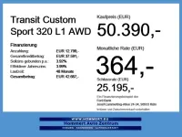 Neu Ford Transit Custom Sport 170 PS (125 kW) 2026 Chroma blau Van