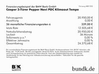 gebraucht Mini Cooper Cooper3-Türer Pepper Navi PDC Klimaaut Tempo Bluetooth Klima Einparkhilfe el. F