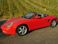 Brugt Porsche Boxster 220 HK (161 kW) 2000 Rød Cabriolet