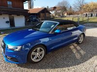 Gebraucht Audi A5 Cabriolet S-Line 224 PS (164 kW) 2015 Blau Cabrio