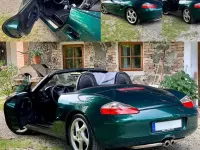 Second-hand Porsche Boxster 220 CP (161 kW) 2000 Verde Cabrio