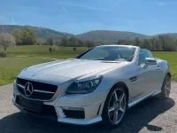 Gebraucht Mercedes SLK55 AMG AMG 421 PS (309 kW) 2015 Silber Cabrio