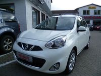 Gebraucht Nissan Micra Acenta 80 PS (58 kW) 2016 Weiß metallic Kleinwagen