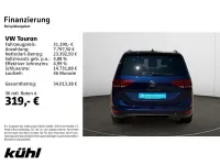Gebraucht VW Touran Highline 150 PS (110 kW) 2023 Atlantik blue metallic Van / Kleinbus