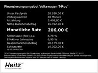 gebraucht VW T-Roc 1.5 TSI Sport Navi Climatronic Sitzheizung