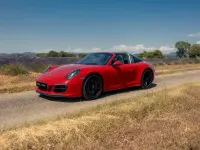 Gebraucht Porsche 911 Carrera 4 GTS Targa 450 PS (330 kW) 2017 Rot Cabrio