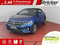 Gebraucht VW T-Roc Cabriolet R-line 150 PS (110 kW) 2025 Ravennablau metallic schwarz (metallic) Cabrio