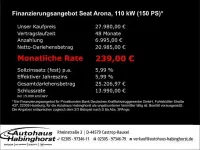 Gebraucht Seat Arona FR 150 PS (110 kW) 2023 Schwarz SUV