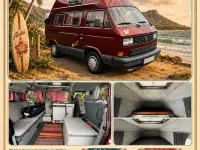Gebraucht VW T3 69 PS (50 kW) 1989 Rot Van
