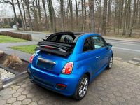 Gebraucht Fiat 500S S 69 PS (50 kW) 2015 Blau Cabrio