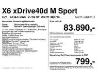 Gebraucht BMW X6 M Sport 352 PS (258 kW) 2025 Grau SUV