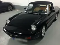 Gebraucht Alfa Romeo Spider 120 PS (88 kW) 1990 Schwarz Cabrio