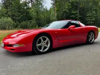 Używany Corvette C5 350 KM (257 kW) 2002 Czerwony Kabriolet
