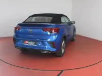 Gebraucht VW T-Roc Cabriolet R-line 150 PS (110 kW) 2025 Ravennablau metallic schwarz (metallic) Cabrio