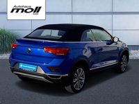 Gebraucht VW T-Roc Cabriolet Active 150 PS (110 kW) 2021 Blau Cabrio
