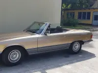 Gebraucht Mercedes SL500 241 PS (177 kW) 1985 Gold Cabrio