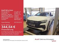 Gebraucht Audi Q4 Sportback e-tron S-Line 219 kW (299 PS) 2022 Gletscherweiß metallic SUV