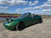 Gebraucht Mazda MX5 116 PS (85 kW) 1993 Grün Cabrio