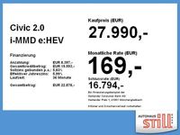 Gebraucht Honda Civic Elegance 184 PS (135 kW) 2023 Prem crystal blue Limousine