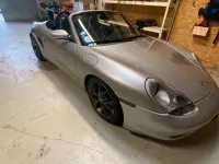 Begagnad Porsche Boxster 320 HK (235 kW) 1999 Silver Cab