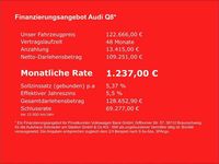 Neu Audi Q8 S-Line 340 PS (250 kW) 2025 Silber SUV