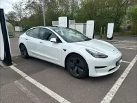 Used Tesla Model 3 Standard Range Plus 239 kW (325 HP) 2021 White Sedan