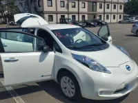 Gebraucht Nissan Leaf Visia 80 kW (109 PS) 2015 Weiß Kleinwagen