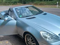 Gebraucht Mercedes SLK200 163 PS (119 kW) 2005 Silber Cabrio