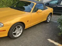 Gebraucht Mazda MX5 110 PS (80 kW) 2002 Gelb Cabrio
