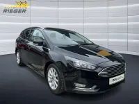 Gebraucht Ford Focus Titanium 125 PS (91 kW) 2015 Pantherschwarz metallic Kombi