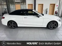 Gebraucht Mercedes C220 AMG 194 PS (142 kW) 2020 Polarweiss  unilack Cabrio