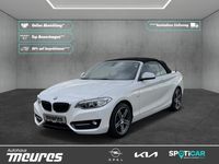 gebraucht BMW 218 Cabrio i Sport Line ATG Navi Bi-Xenon 2-Zonen-Klimaautom