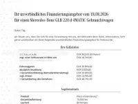 Gebraucht Mercedes GLB220 AMG line 190 PS (139 kW) 2022 Mountaingrau  met. SUV