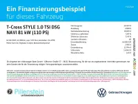 Gebraucht VW T-Cross Style 110 PS (80 kW) 2023 Grau SUV