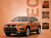 Używany Seat Ateca XCELLENCE 150 KM (110 kW) 2018 Pomarańczowy SUV