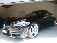 Gebraucht Mercedes SLK250 AMG line 204 PS (150 kW) 2013 Schwarz Cabrio