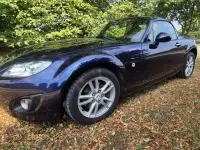 Gebraucht Mazda MX5 126 PS (92 kW) 2010 Tiamatblau metallic Cabrio