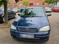 Gebraucht Opel Astra 101 PS (74 kW) 2002 Blau Limousine