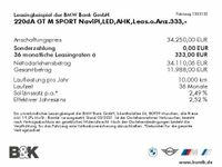 gebraucht BMW 220 dA GT M SPORT NaviPl,LED,AHK,Leas.o.Anz.333,-