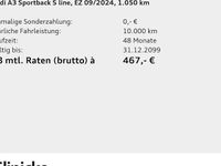 Gebraucht Audi A3 S-Line 150 PS (110 kW) 2024 Mythosschwarz metallic Limousine