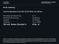Gebraucht Audi A3 S-Line 150 PS (110 kW) 2023 Daytonagrau perleffekt Limousine