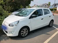 Gebraucht Mitsubishi Space Star 71 PS (52 kW) 2015 Weiß Kleinwagen