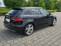 Używany Audi A3 S-Line 150 KM (110 kW) 2019 Czarny Sedan/Limuzyna