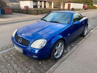 gebraucht Mercedes SLK200 R170, blau, SHZ, Dachmodul, neuer TÜV