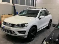 Gebraucht VW Touareg R-line 258 PS (189 kW) 2017 Weiß SUV