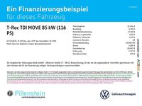 Gebraucht VW T-Roc Move 116 PS (85 kW) 2023 Weiß SUV