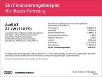 Gebraucht Audi A3 Advanced Plus 110 PS (80 kW) 2024 Schwarz Limousine